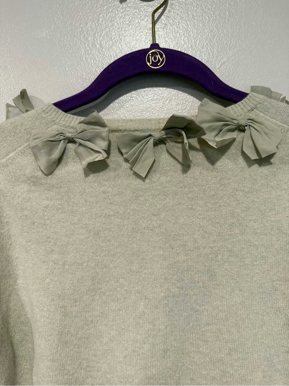 Vintage J. Crew Bow Collar Jackie Cardigan Wool and cashmere